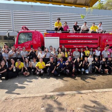 Rajapruk University Elevates Campus Safety Standards with Annual Fire Safety and Evacuation Drill